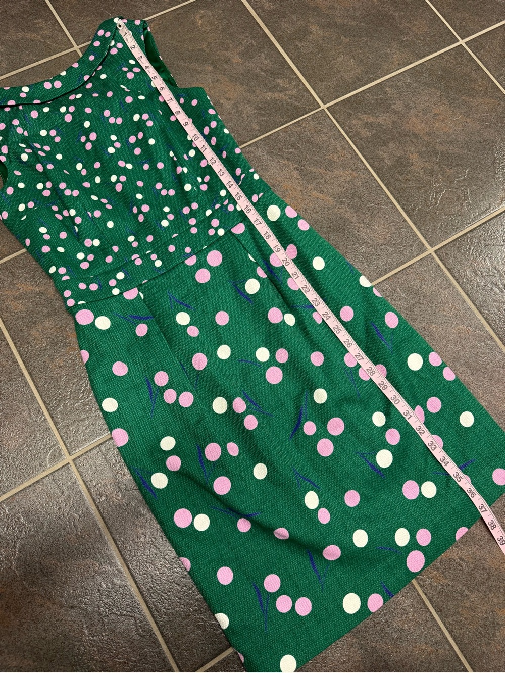 Boden Martha Sleeveless Shift Polka Dot Dress Sap Green Dandelion 6 NEW NWT - Picture 14 of 16